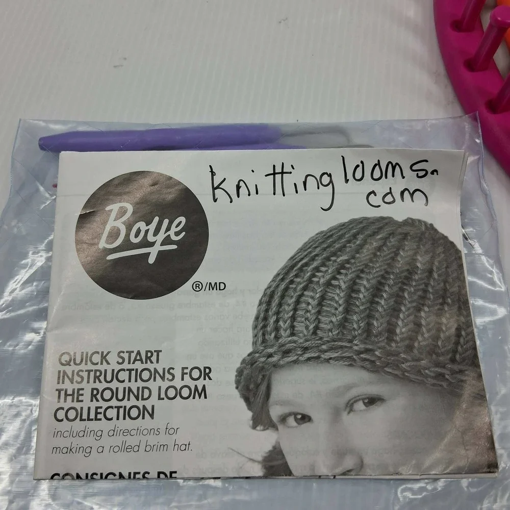 Boye Round‎ Loom Collection Set of 5 Circular Knitting Looms with Tools & Guides